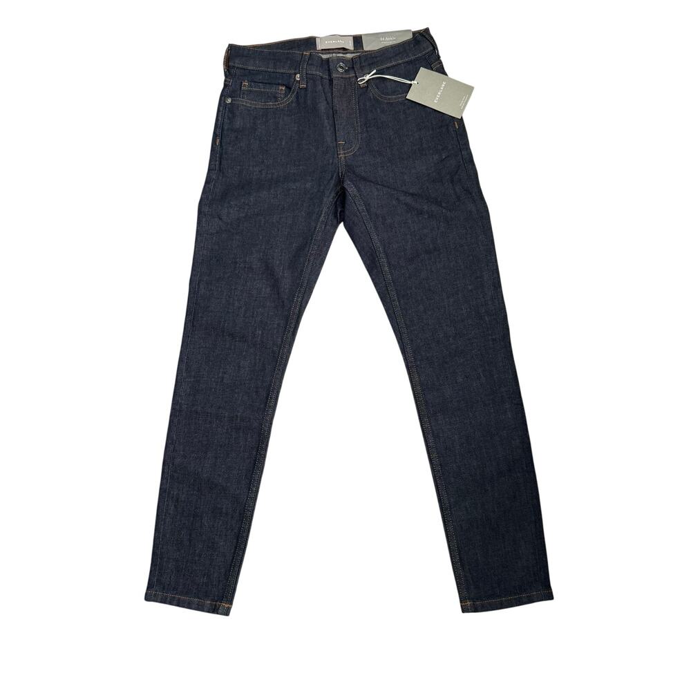 Everlane Jeans Womens Size 24 Dark Wash Blue Denim Ankle Mid Rise Skinny NWT